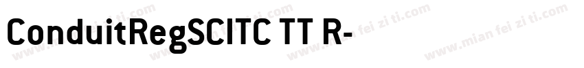 ConduitRegSCITC TT R字体转换